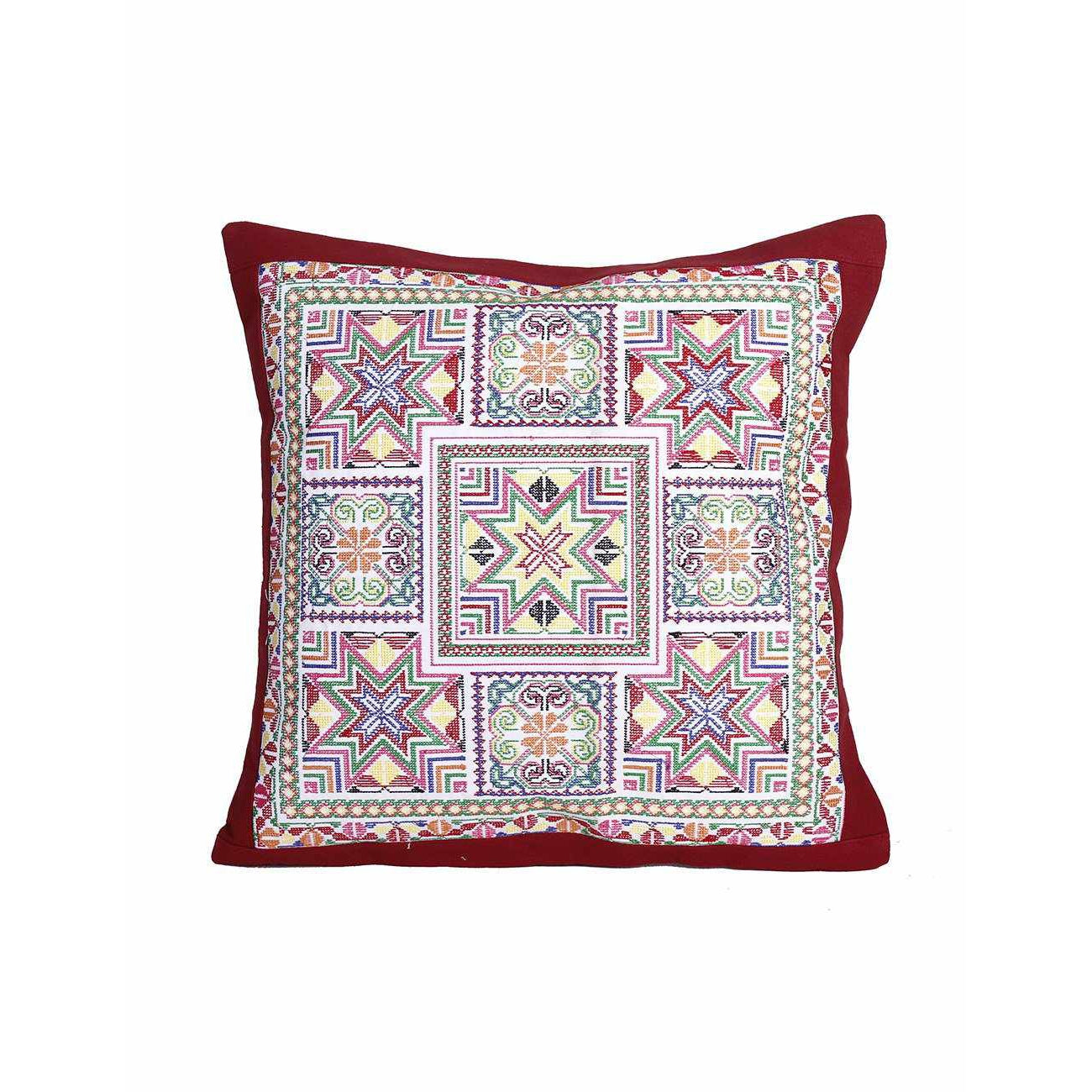 Diamond Flower Embroidered Pillow Cover - Thailand
