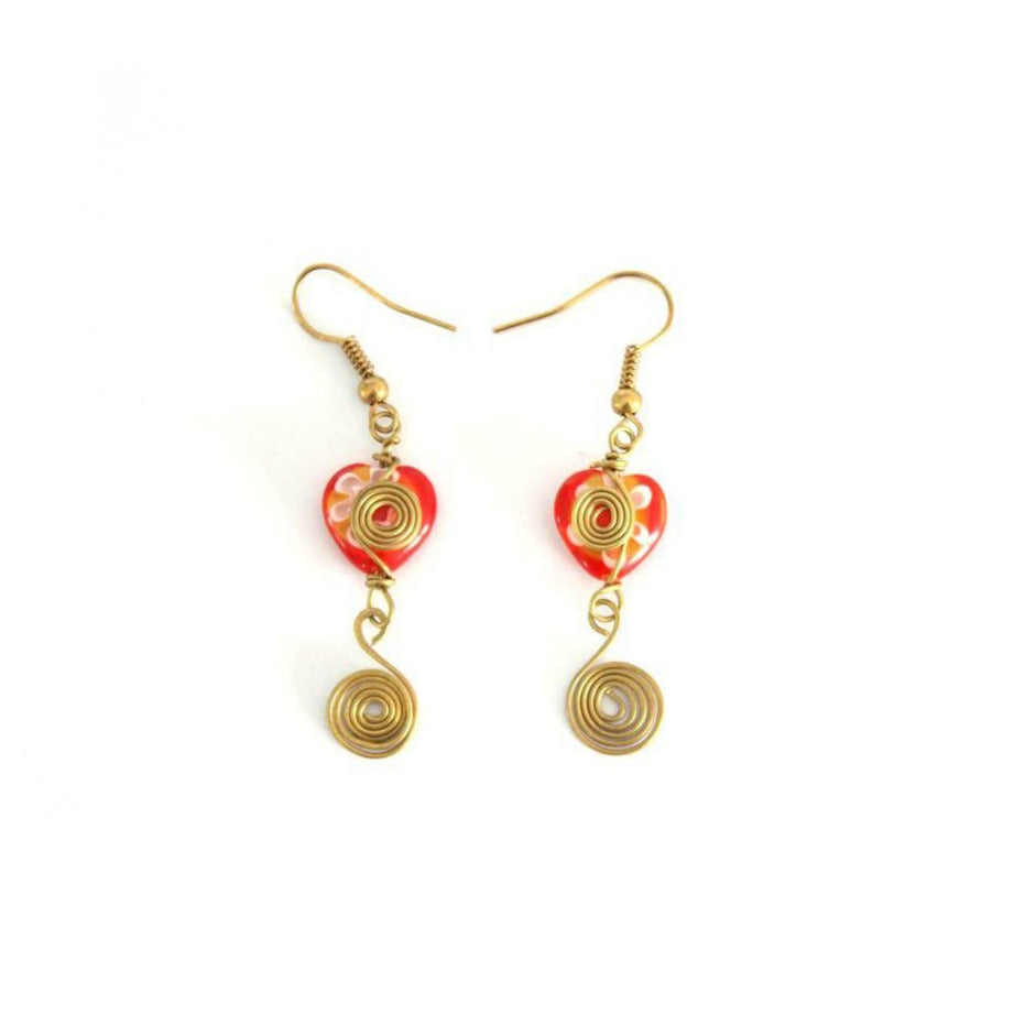 Milly Blown Glass Earrings - Thailand