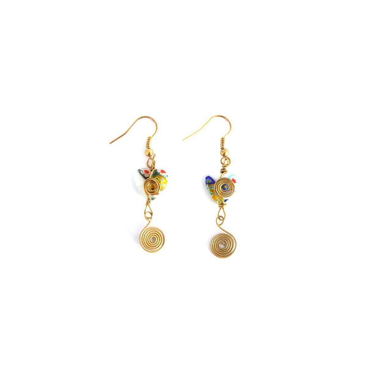 Milly Blown Glass Earrings - Thailand