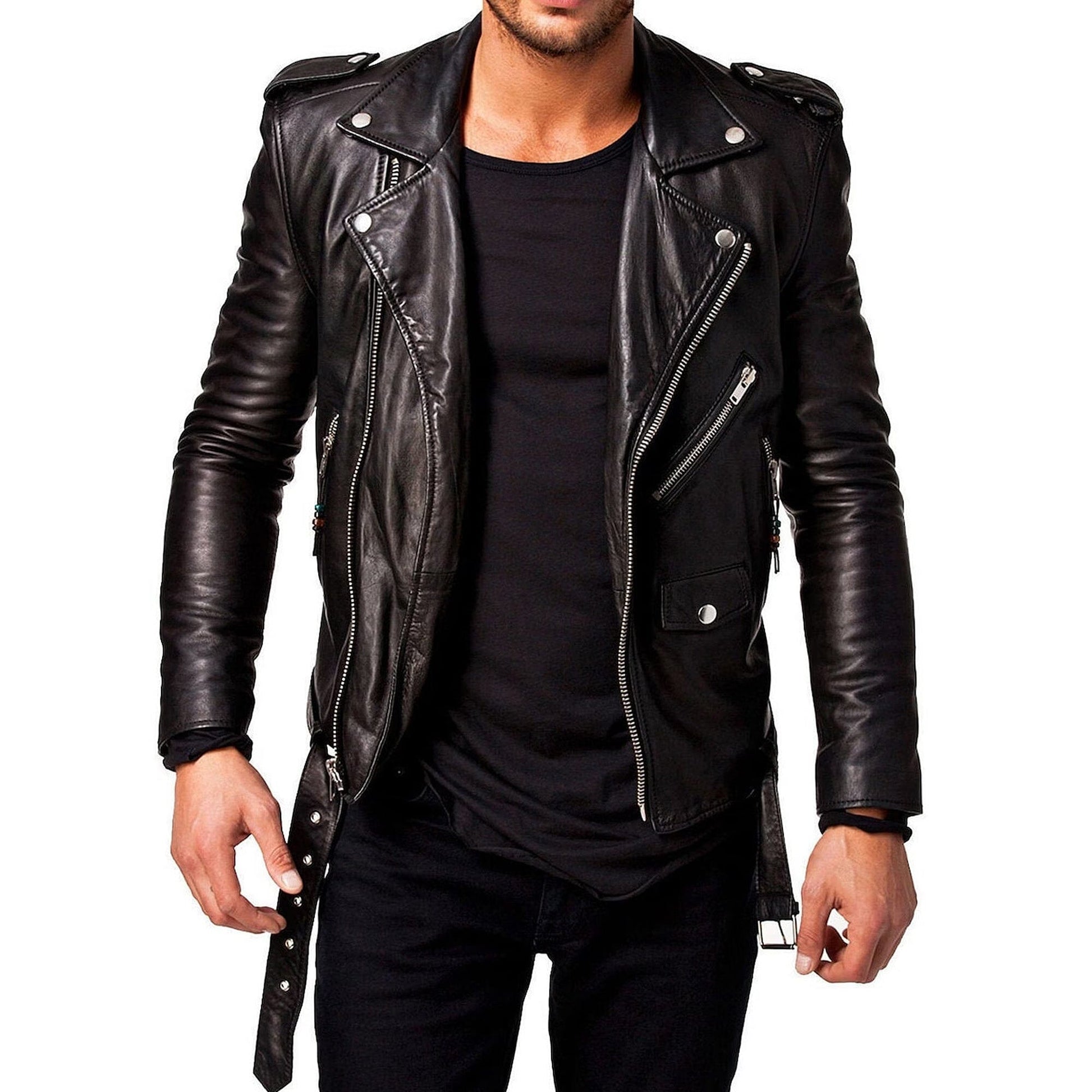 The Viper Leather Bikers Jacket - Osadia Concept Store