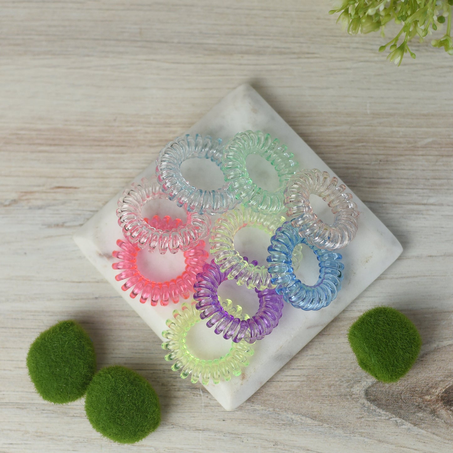 Medium Hair Coil Set in Translucent