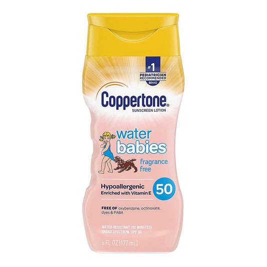 Coppertone Water Babies Sunscreen Pure & Simple Free Lotion Broad Spectrum SPF 50
