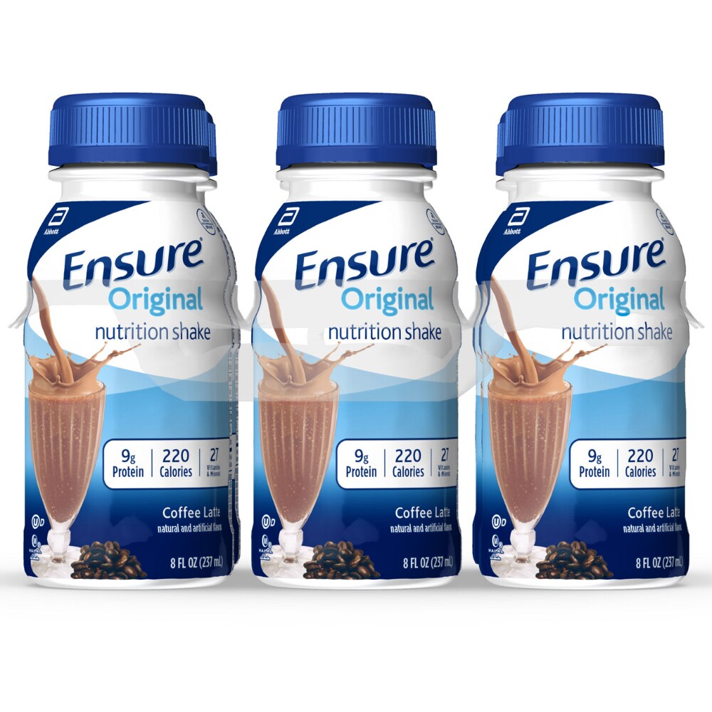 Ensure Original Nutrition Shake Coffee Latte Ready-to-Drink 8 Fl Oz Bottles
