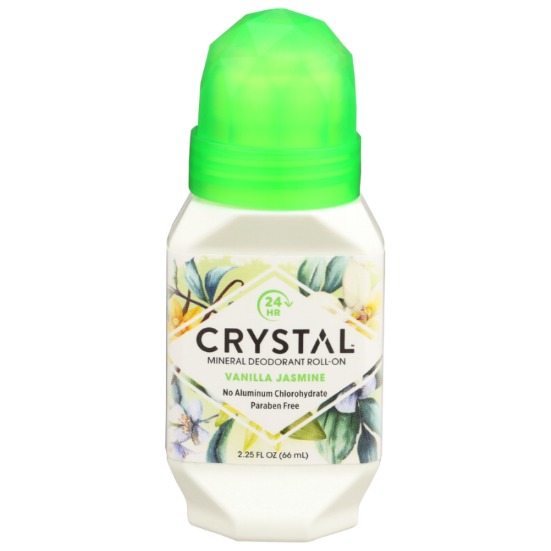 Crystal Essence Mineral Deodorant Roll On, Vanilla Jasmine 2.25 Oz