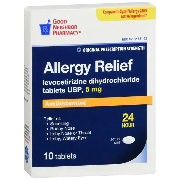 GNP LEVOCETIRIZINE DI-HCL 5 MG