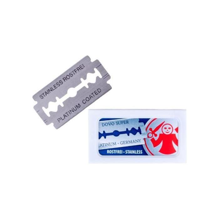 Dovo Super Razor 10 Blades for Safety Razor Platinum Stainless Solingen Germany