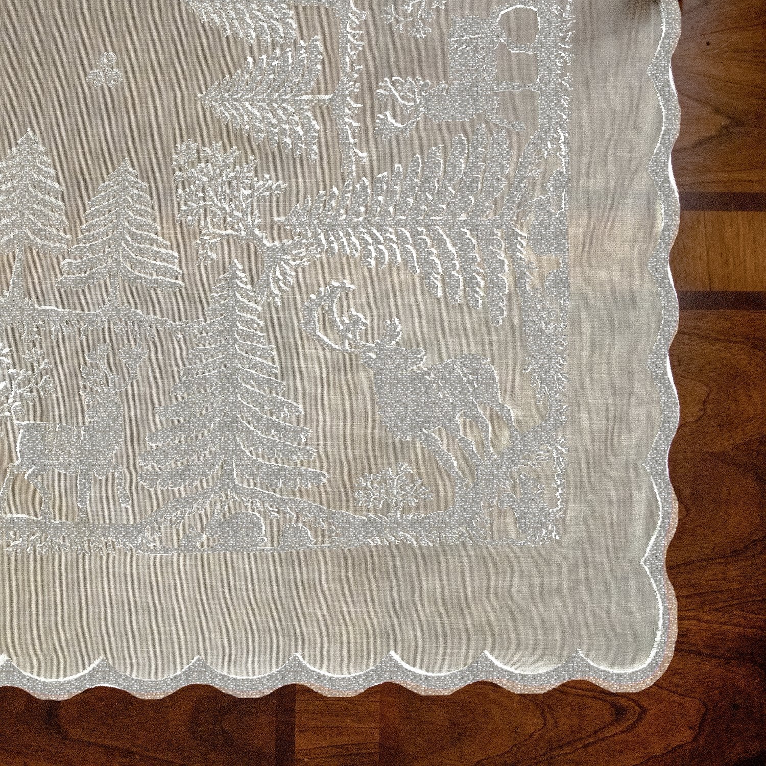 Prince of Scots Scottish Leno Gauze Mantle Scarf ~ Silver Lurex ~ - Osadia Concept Store