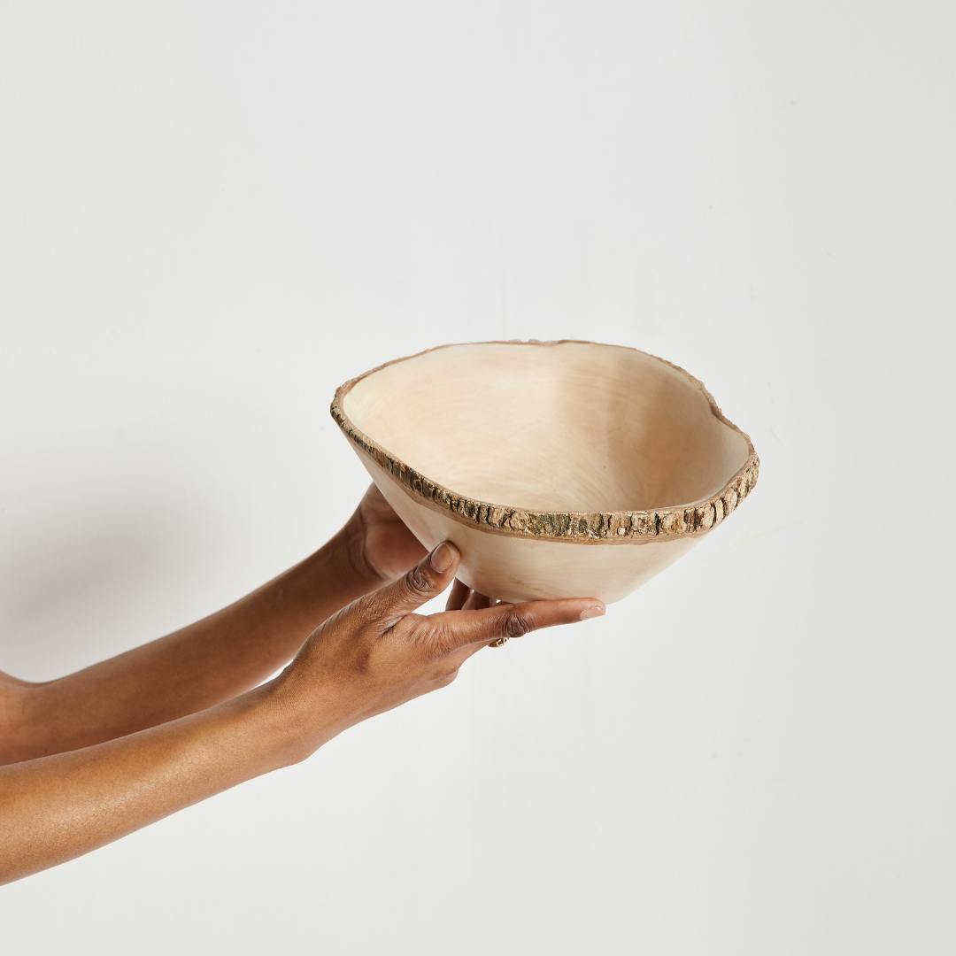 Jacaranda Hand-carved Wood Trinket Bowl - Osadia Concept Store