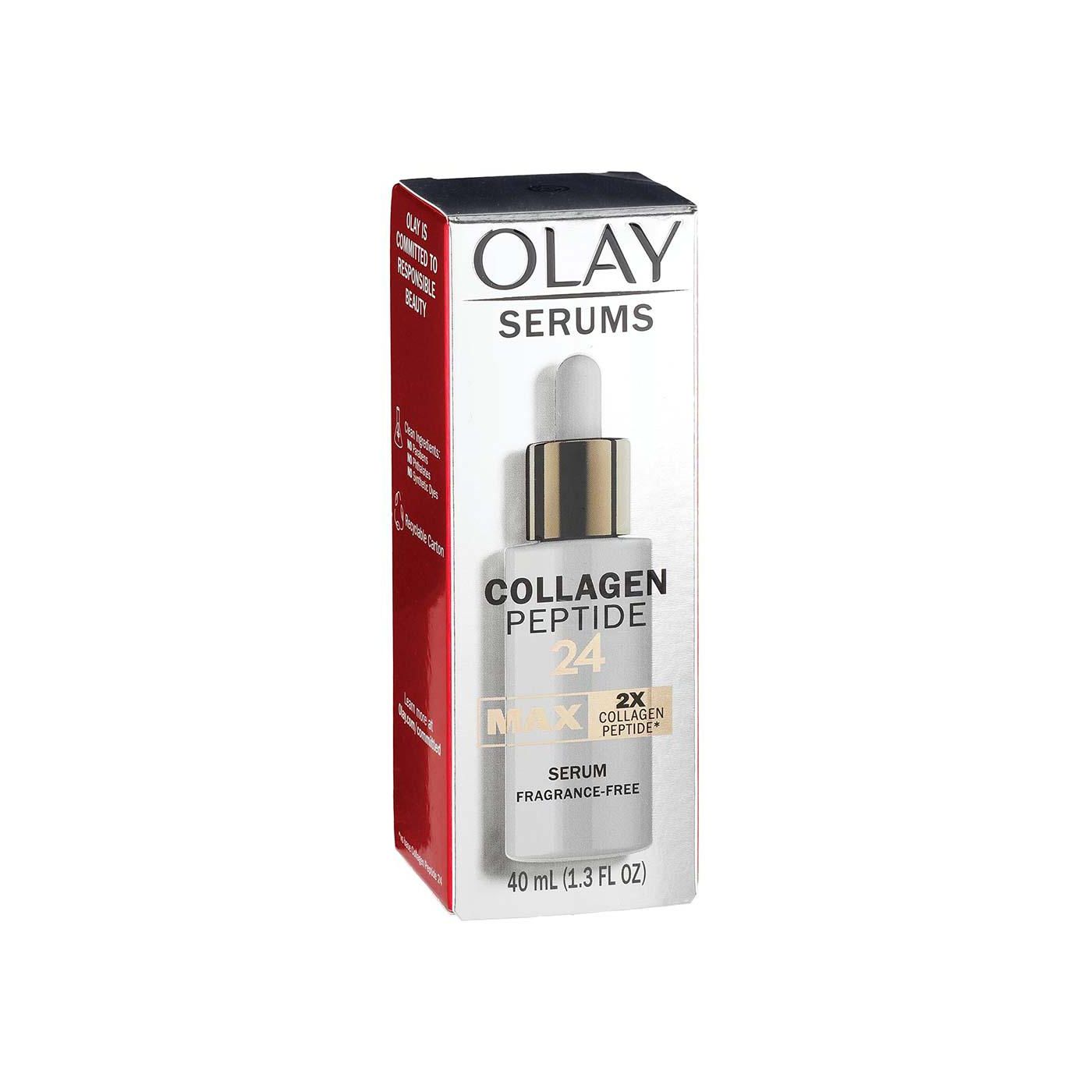 Olay Collagen Peptide 24 MAX Serum - Fragrance Free - 1.3 Fl Oz