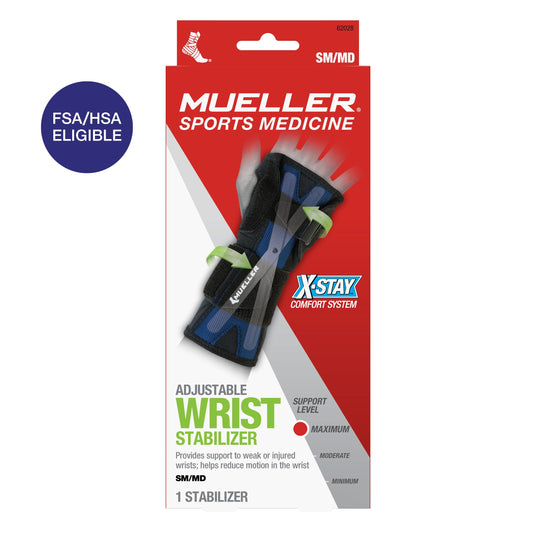 Mueller X-Stay Adjustable Wrist Stabilizer, Small/Medium