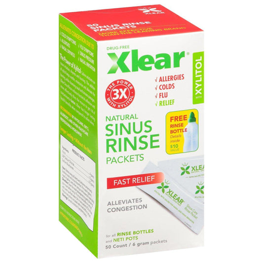 Xlear Natural Sinus Rinse Packets - 50ct
