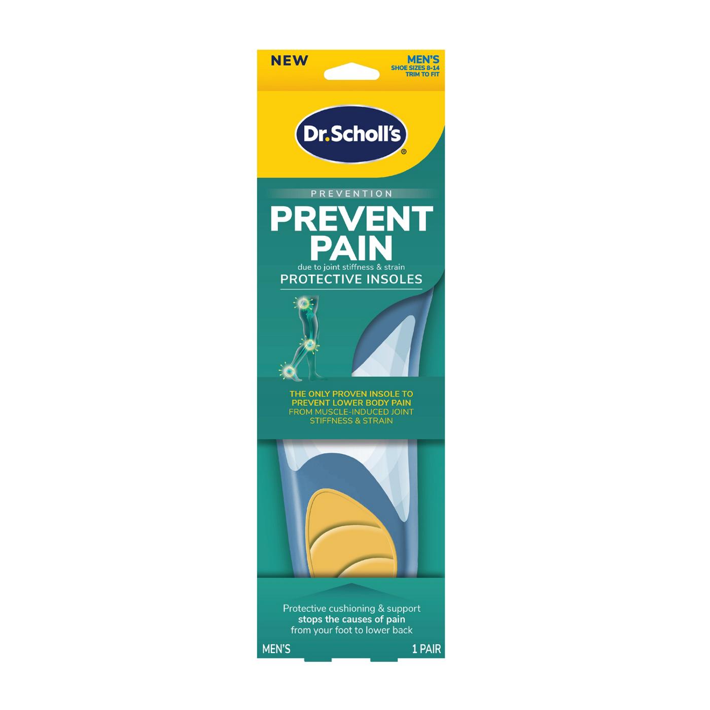 Dr. Scholl's Prevent Pain Protective For Men Insoles, 1 Pair