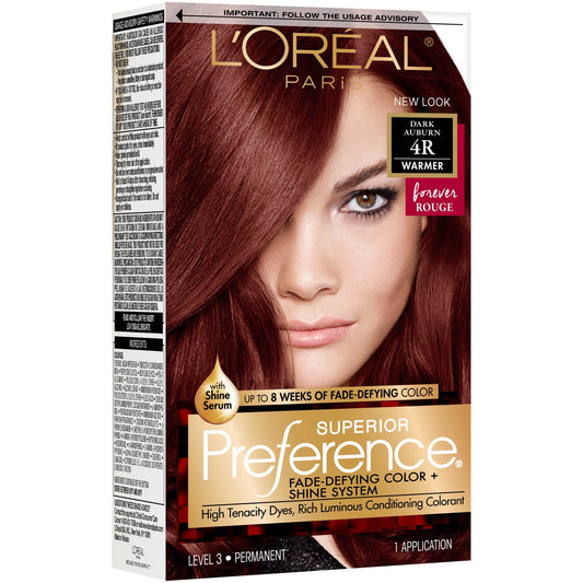 Superior Preference L'Oreal Paris Dark Auburn #4R Warmer Hair Color 1