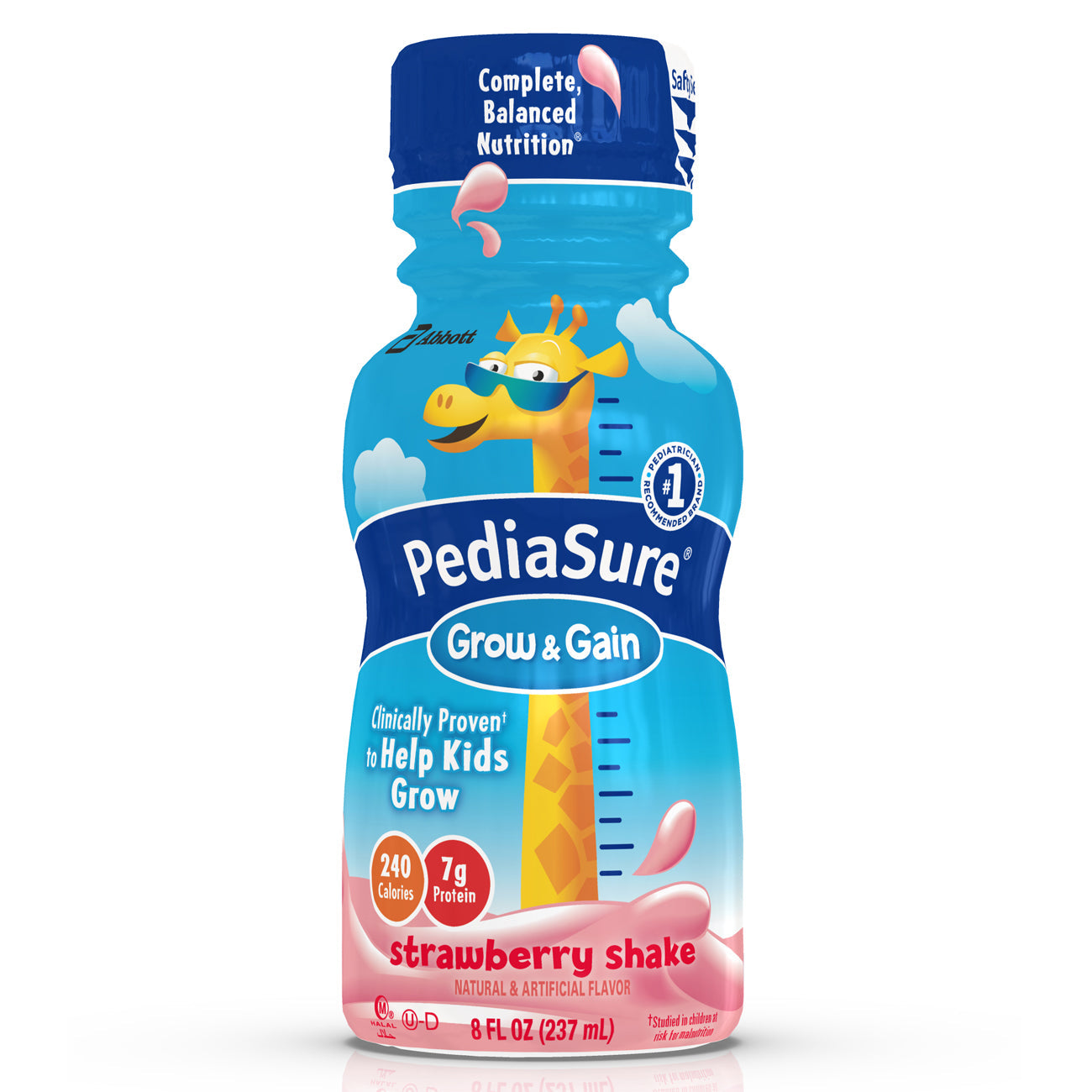 PediaSure Nutritional Shake, Strawberry, 8-fl. Oz. Bottles