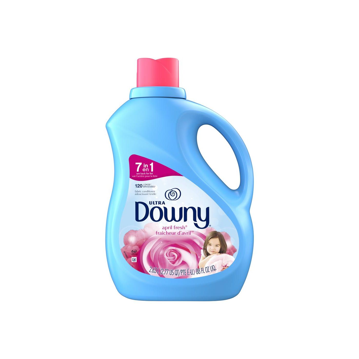 Downy Fabric Softener, 2 In 1, April Fresh, Soft