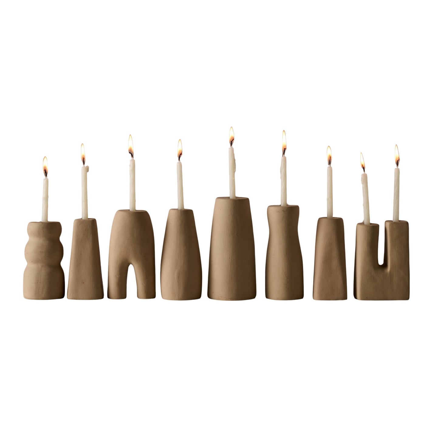 Prakasa Modern Terracotta Menorah