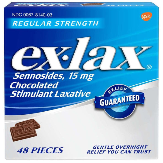 Ex-Lax Regular Strength Chocolate Stimulant Laxative