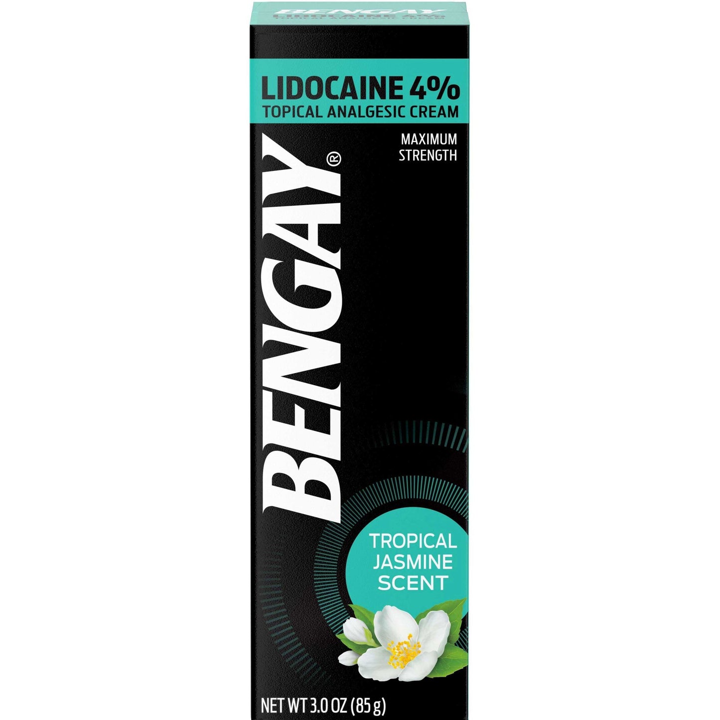 Bengay Pain Relieving Lidocaine Cream Topical Analgesic, Tropical Jasmine Scent 3 Oz