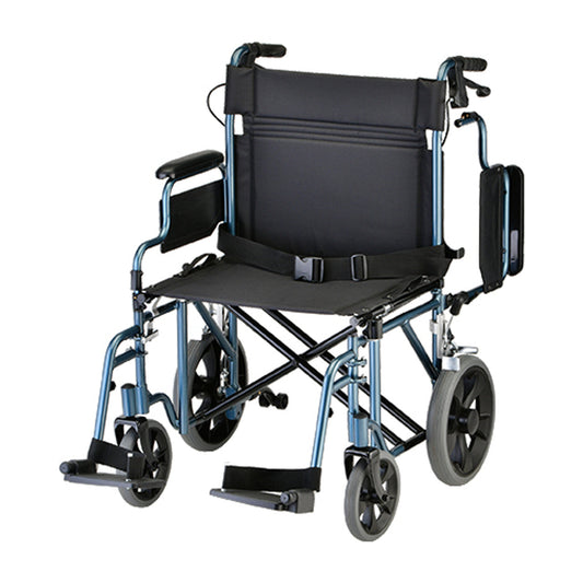 Nova 22" Transport Chair With Hand Brakes