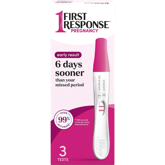 First Response Early Result Pregnancy Test, 3 Pack (Packaging & Test Design May Vary)