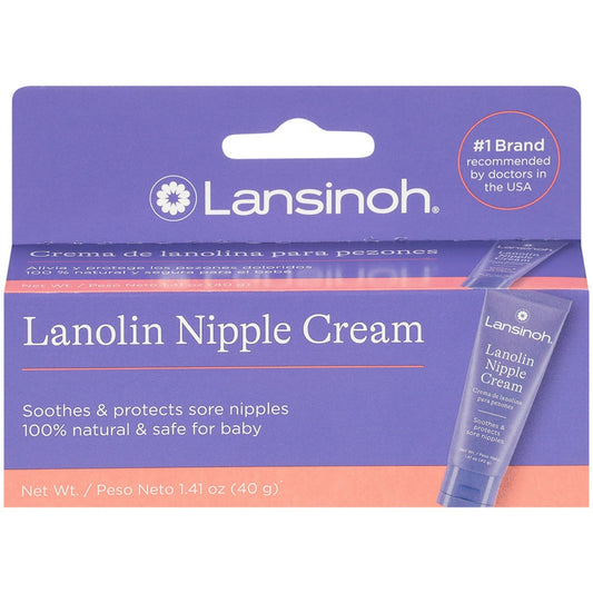 Lansinoh Lanolin Nipple Cream For Breastfeeding Essentials - 1.41oz