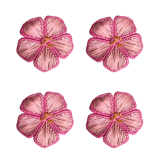 S/4 Hibiscus 3D Napkin Ring