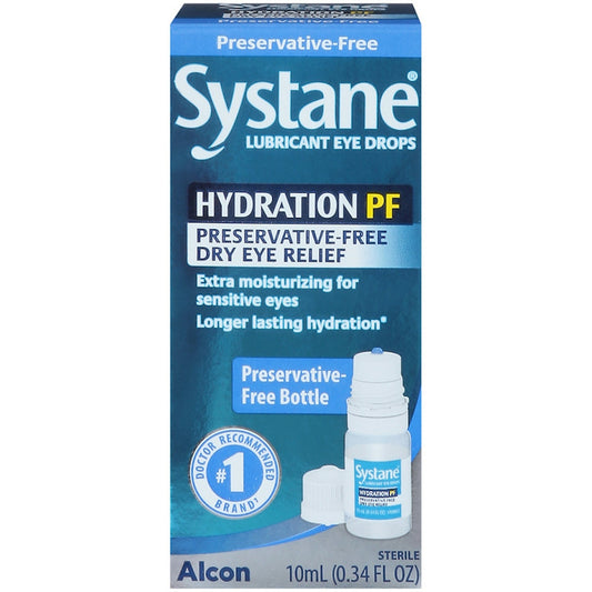Systane Lubricant Eye Drops, Hydration PF 0.34 Fl Oz