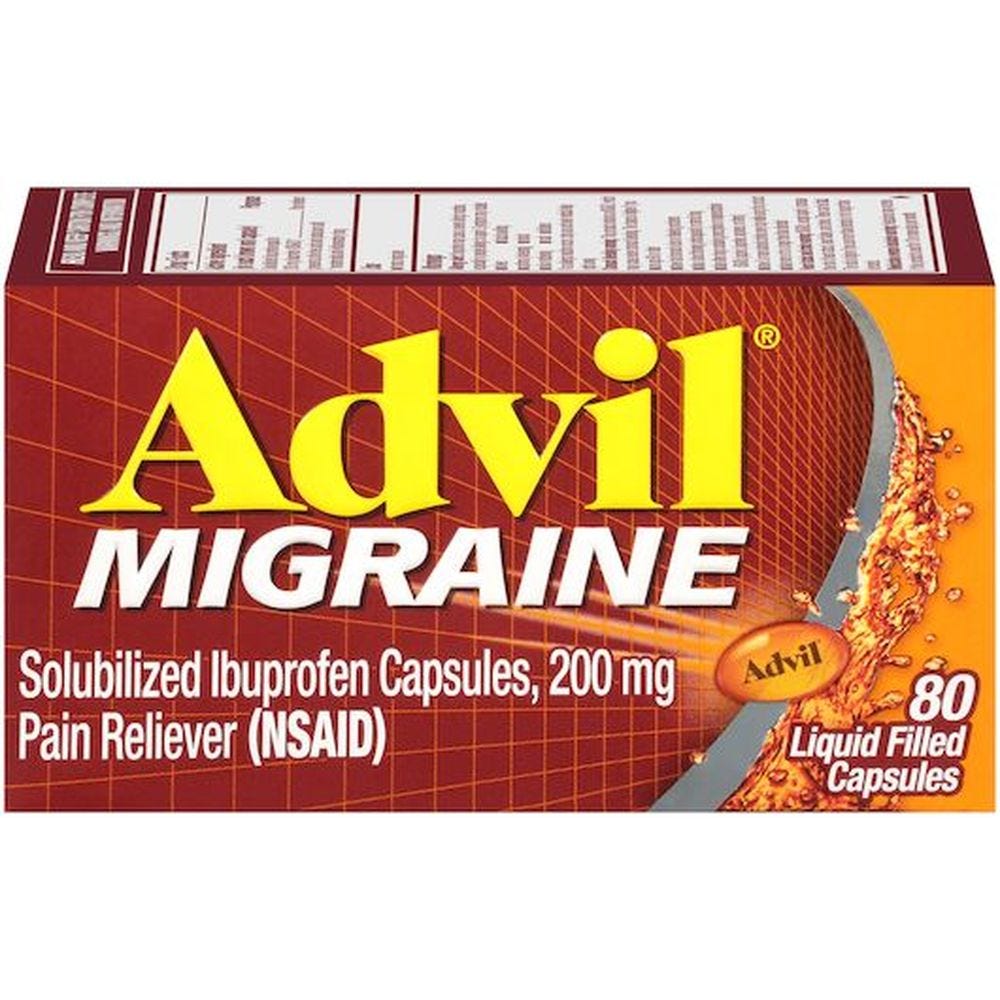Advil Migraine, 200 Mg, Liquid Filled Capsules
