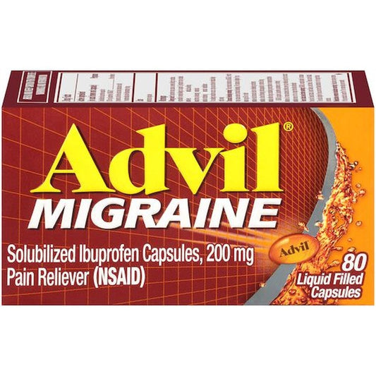 Advil Migraine, 200 Mg, Liquid Filled Capsules