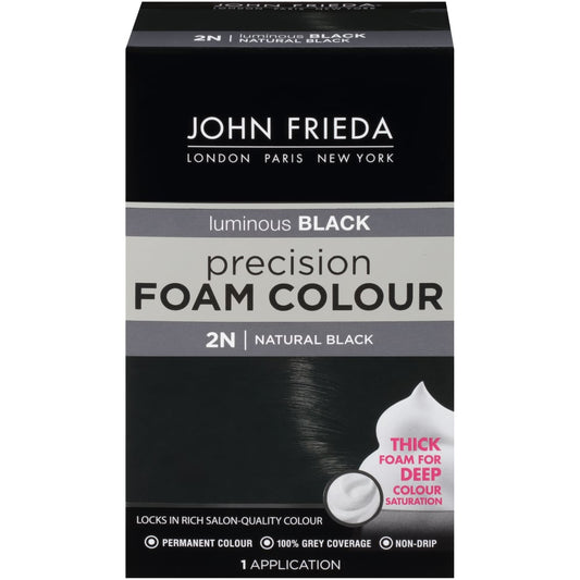 John Frieda Luminous Natural Black 2N, Hair Color Foam
