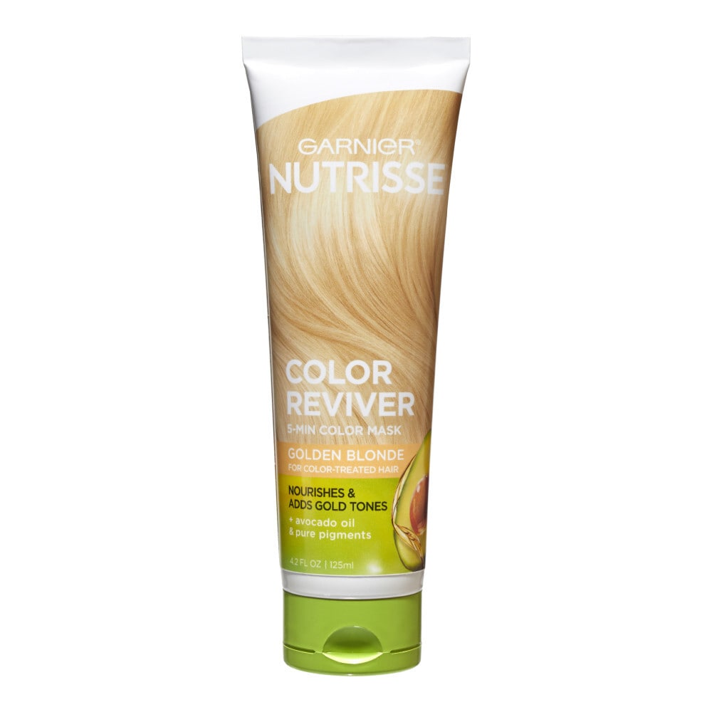 Garnier Nutrisse Color Reviver 5 Minute Golden Blonde Nourishing Hair Mask, 4.2 Fl Oz