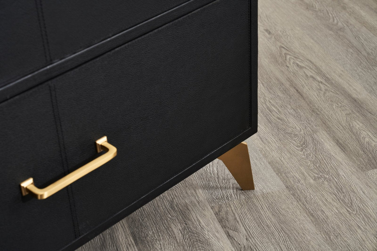 Berkeley Six Drawer Leather Dresser