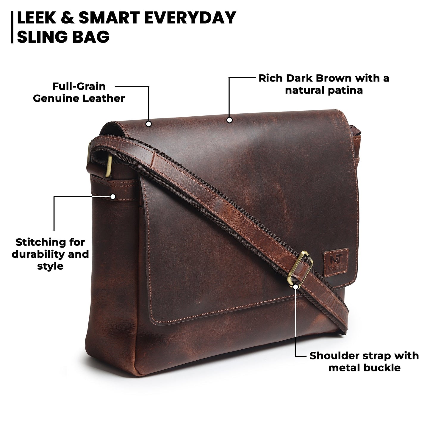 Genuine Sitka Leather Laptop Bag - Osadia Concept Store