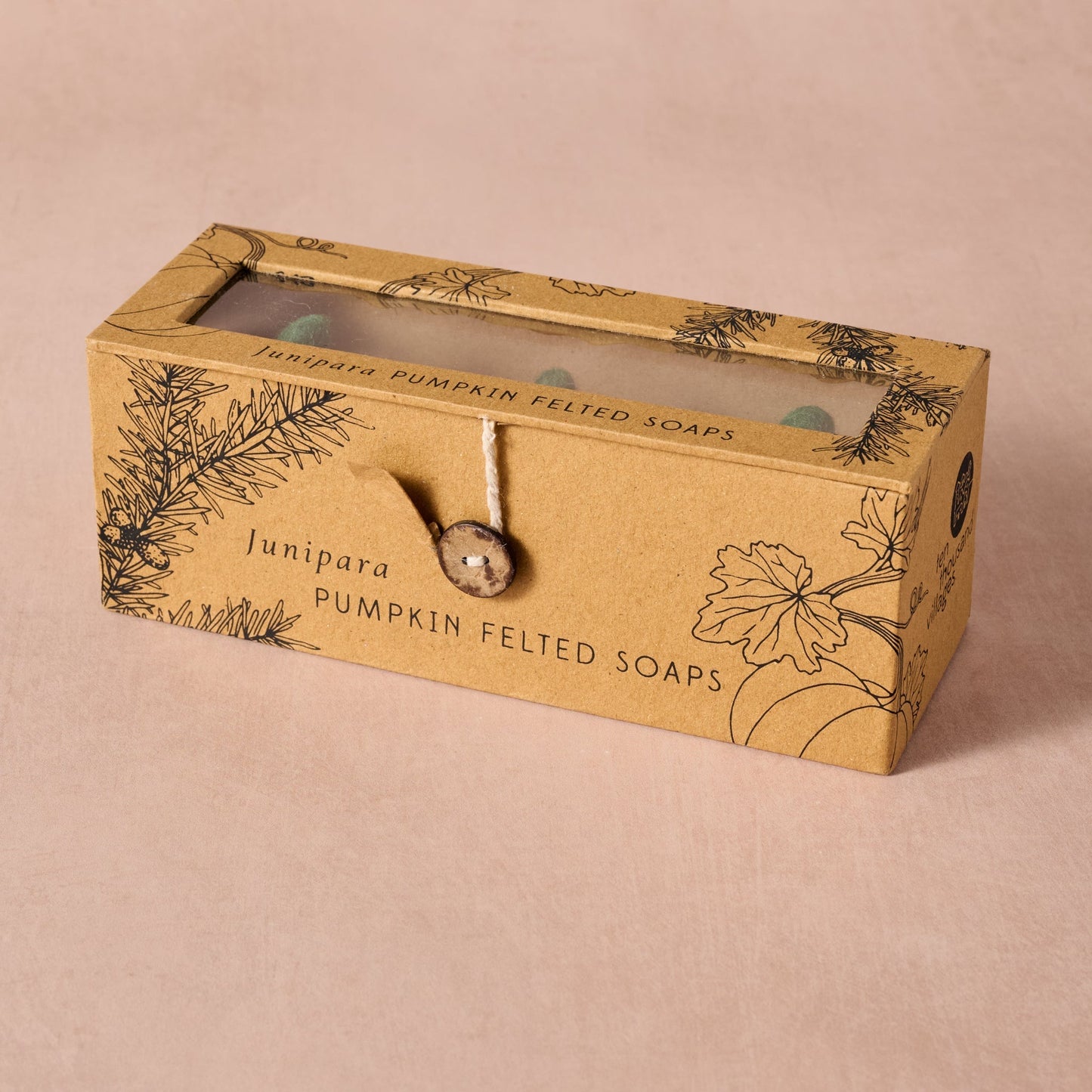 Sapha Pumpkin Shaped Felted Soaps