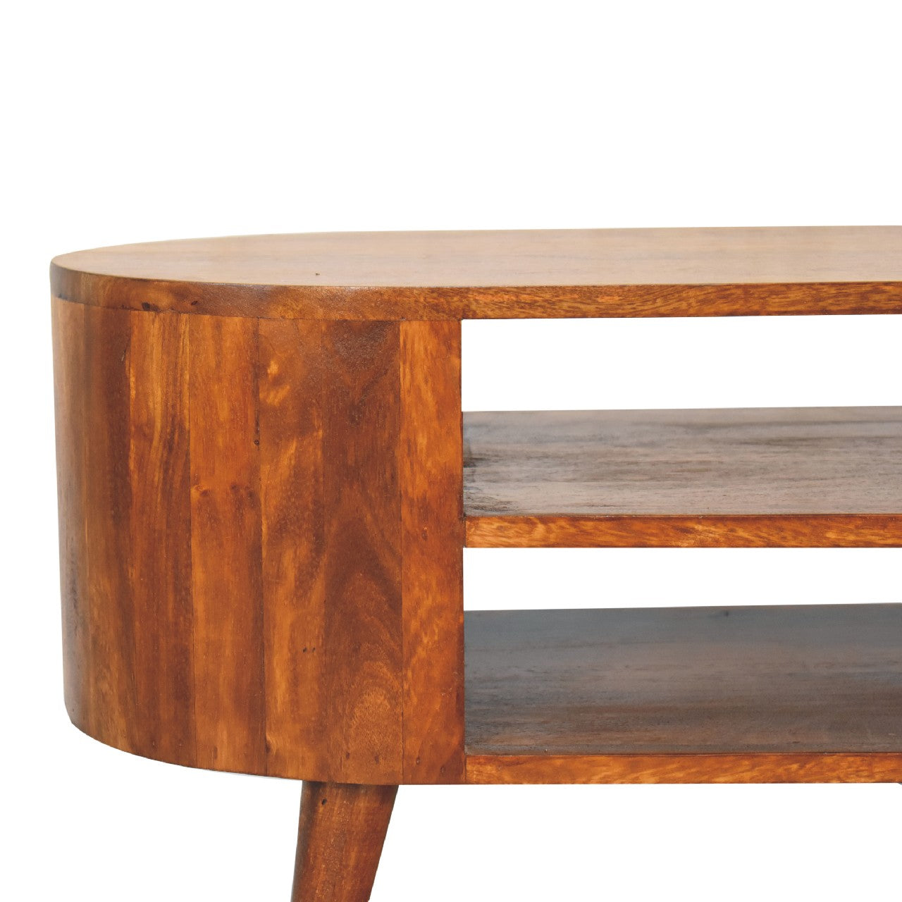 Solid Wood Cortez Chestnut Media Unit