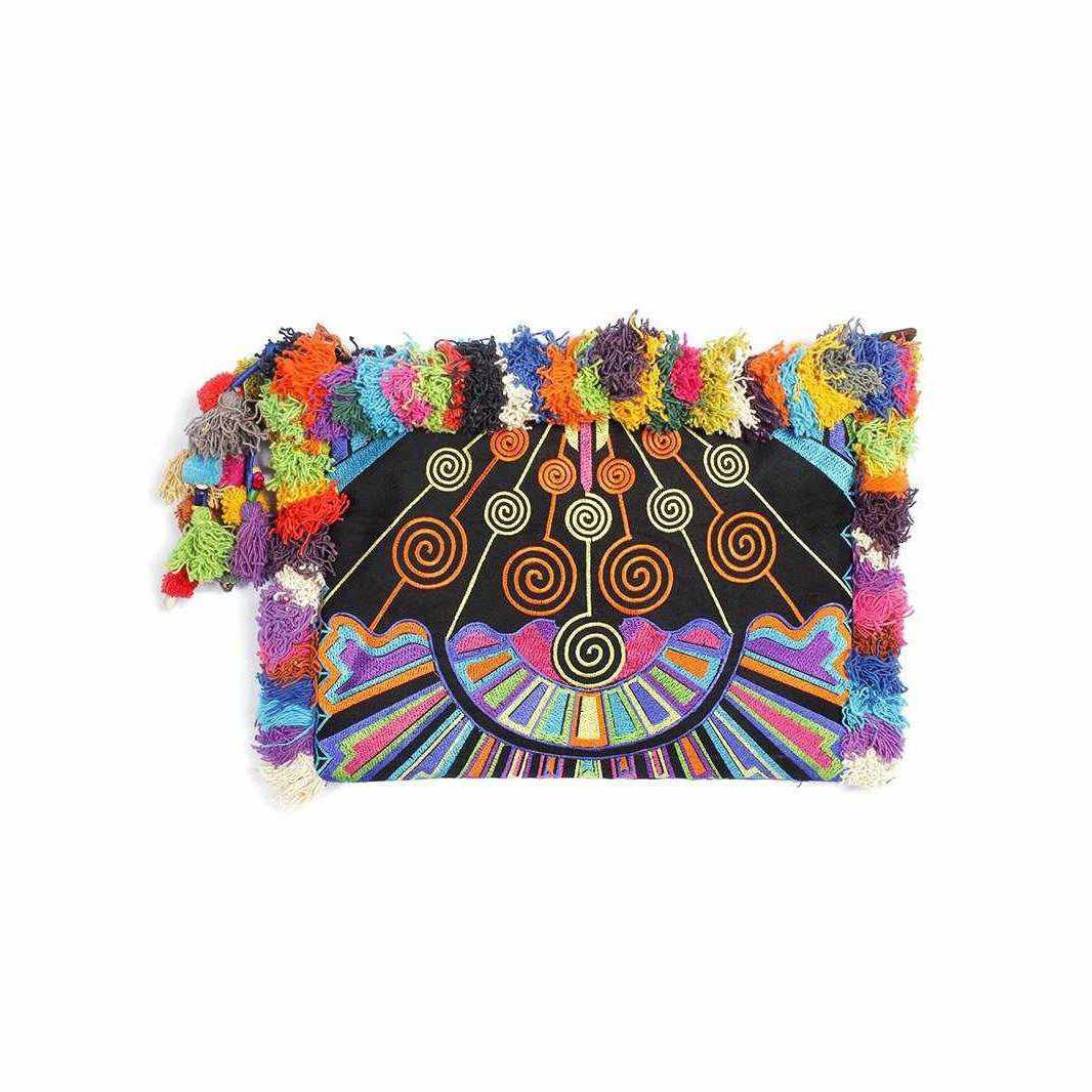 Computer Case | Oversize Pom Pom Clutch - Thailand