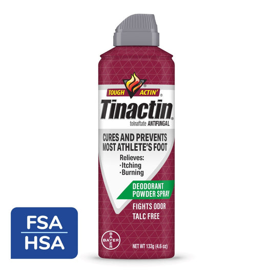 Tinactin Athlete's Foot Antifungal Deodorant Powder Spray, 4.6 Oz Can