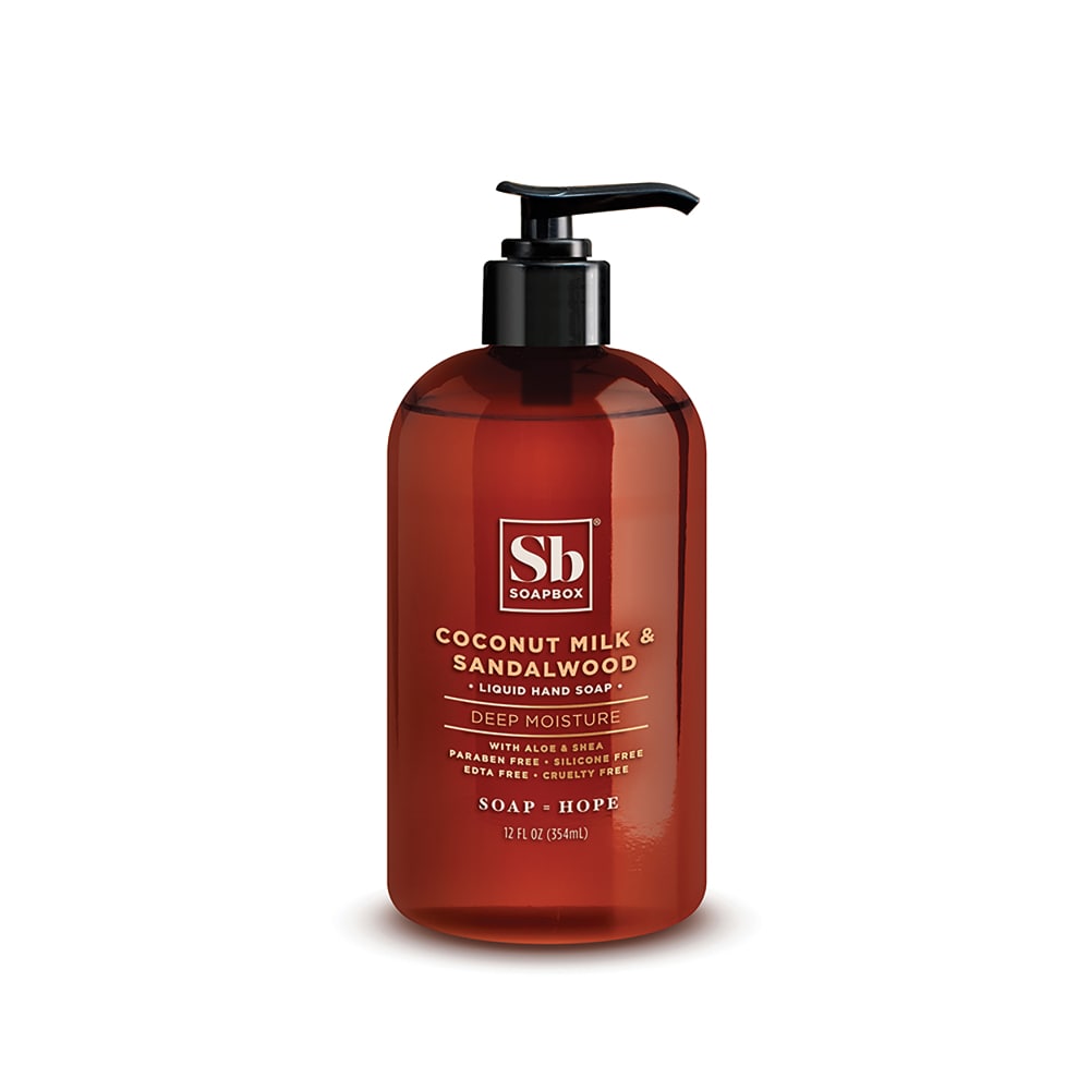Soapbox Liquid Hand Deep Moisture - Coconut Milk & Sandalwood -- 12 Fl Oz