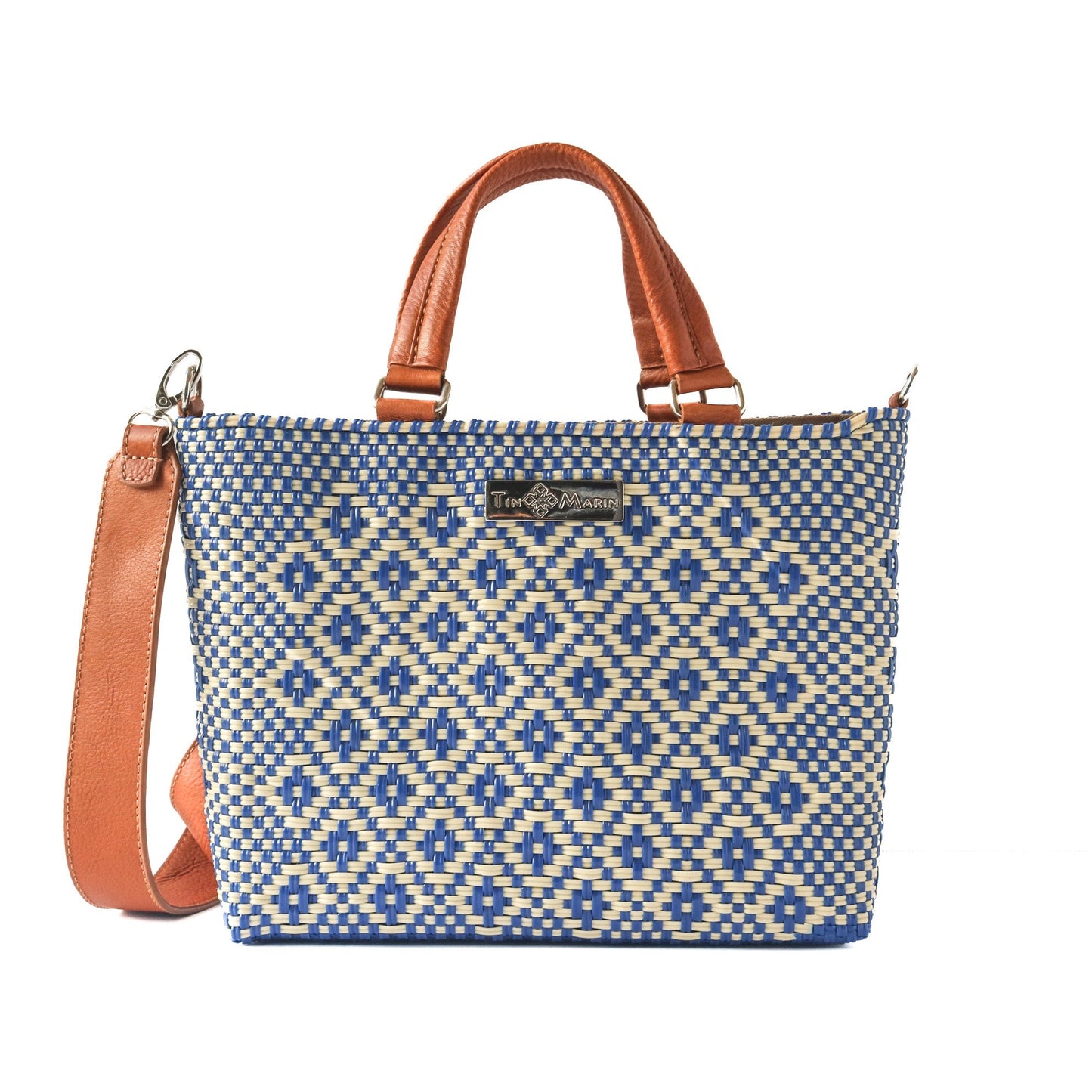 Mixte Medium Woven Crossbody Drawstring Bag