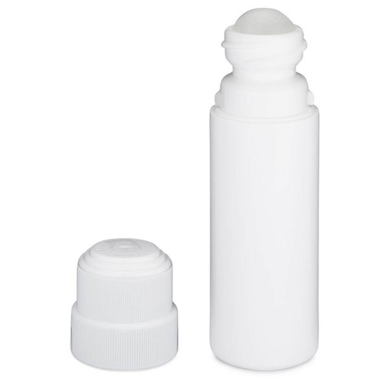 3 oz White High-Density Polyethylene (HDPE) Plastic Bottles with a Twist-Top Cap.