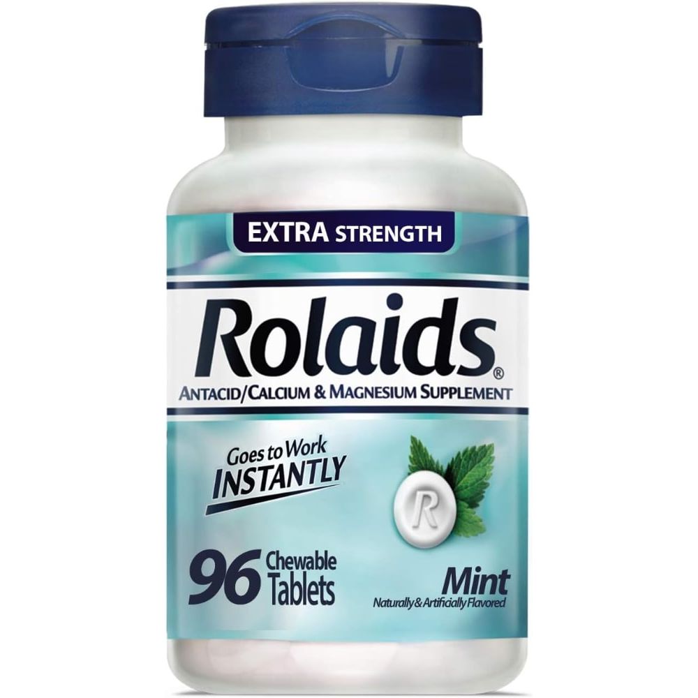 Rolaids Chewable Tablets Original Heartburn Relief