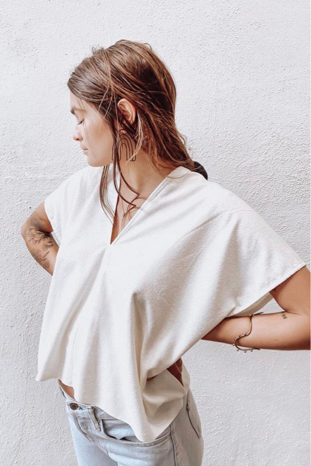 Zero Waste Cream Silk Market Top