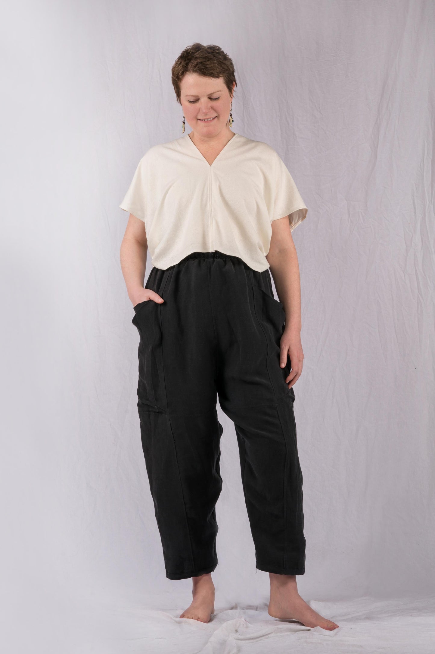 Zero Waste Cream Silk Market Top