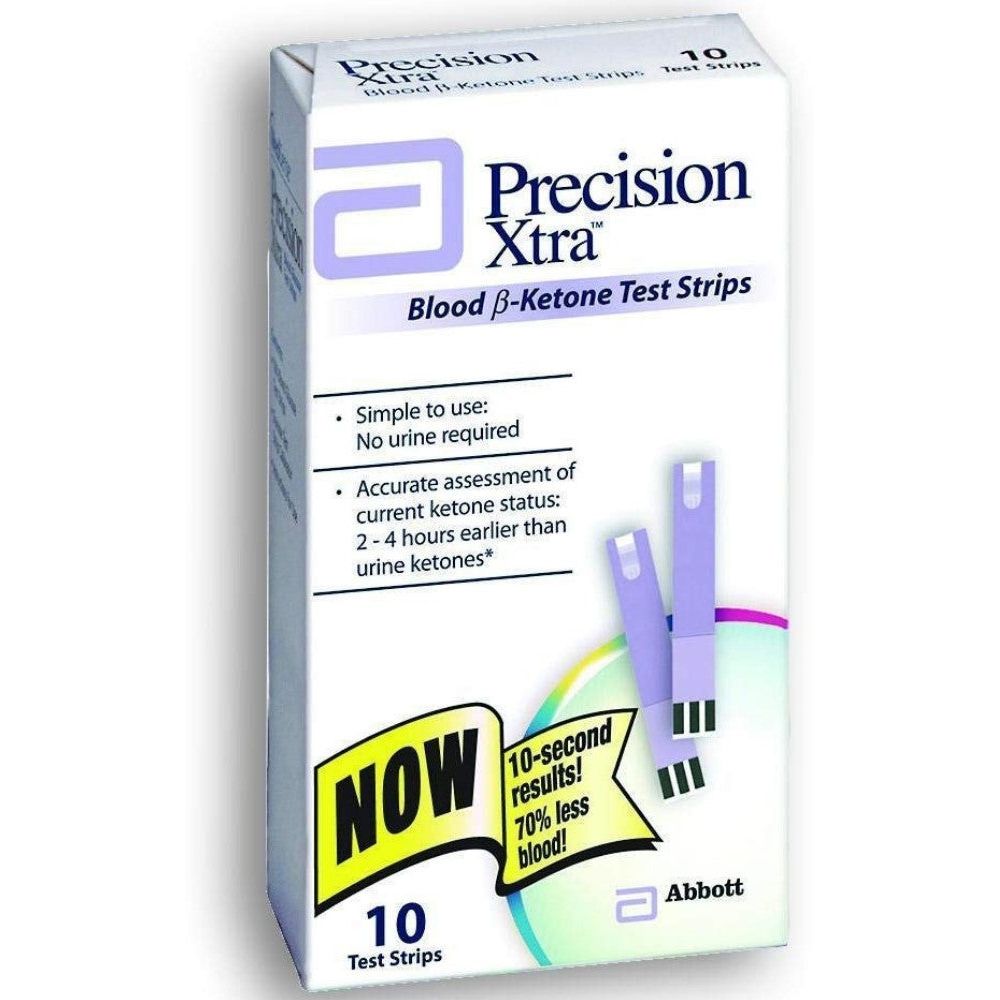 Precision Xtra Blood Ketone Test Strips Box Of 10