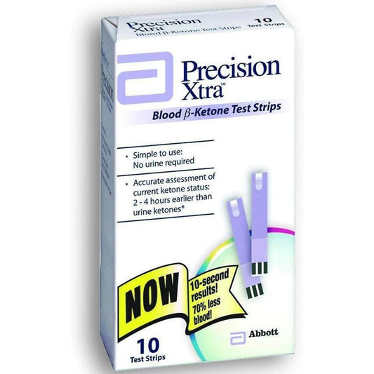 Precision Xtra Blood Ketone Test Strips Box Of 10