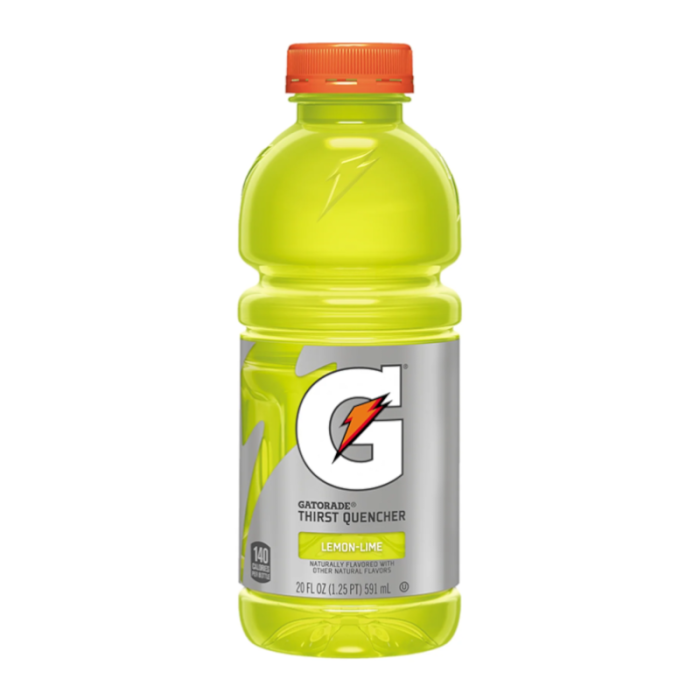 Gatorade Thirst Quencher Sports Drink, Lemon Lime, 20 Oz Bottle