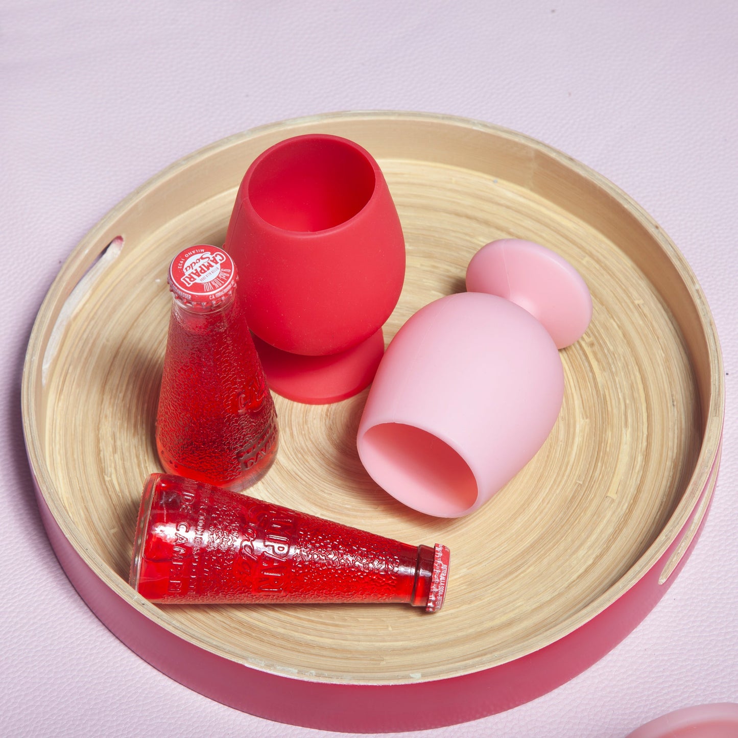 Cherry + Blush | Stemm |Silicone Unbreakable Wine Glasses