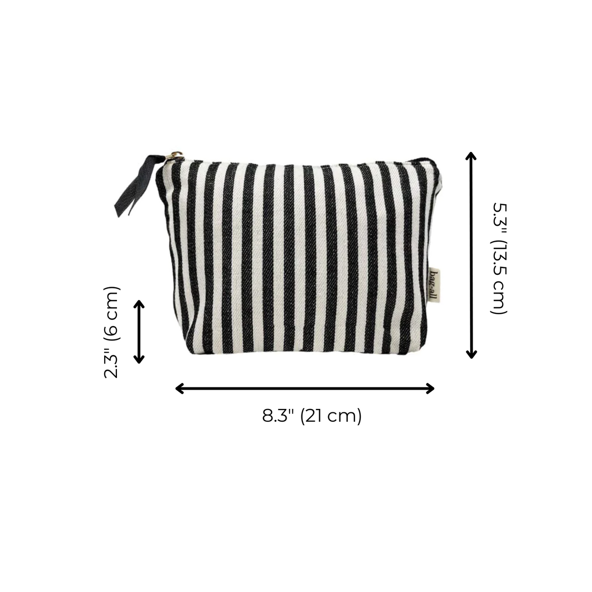 My Makeup Pouch, Coated Lining – Striped