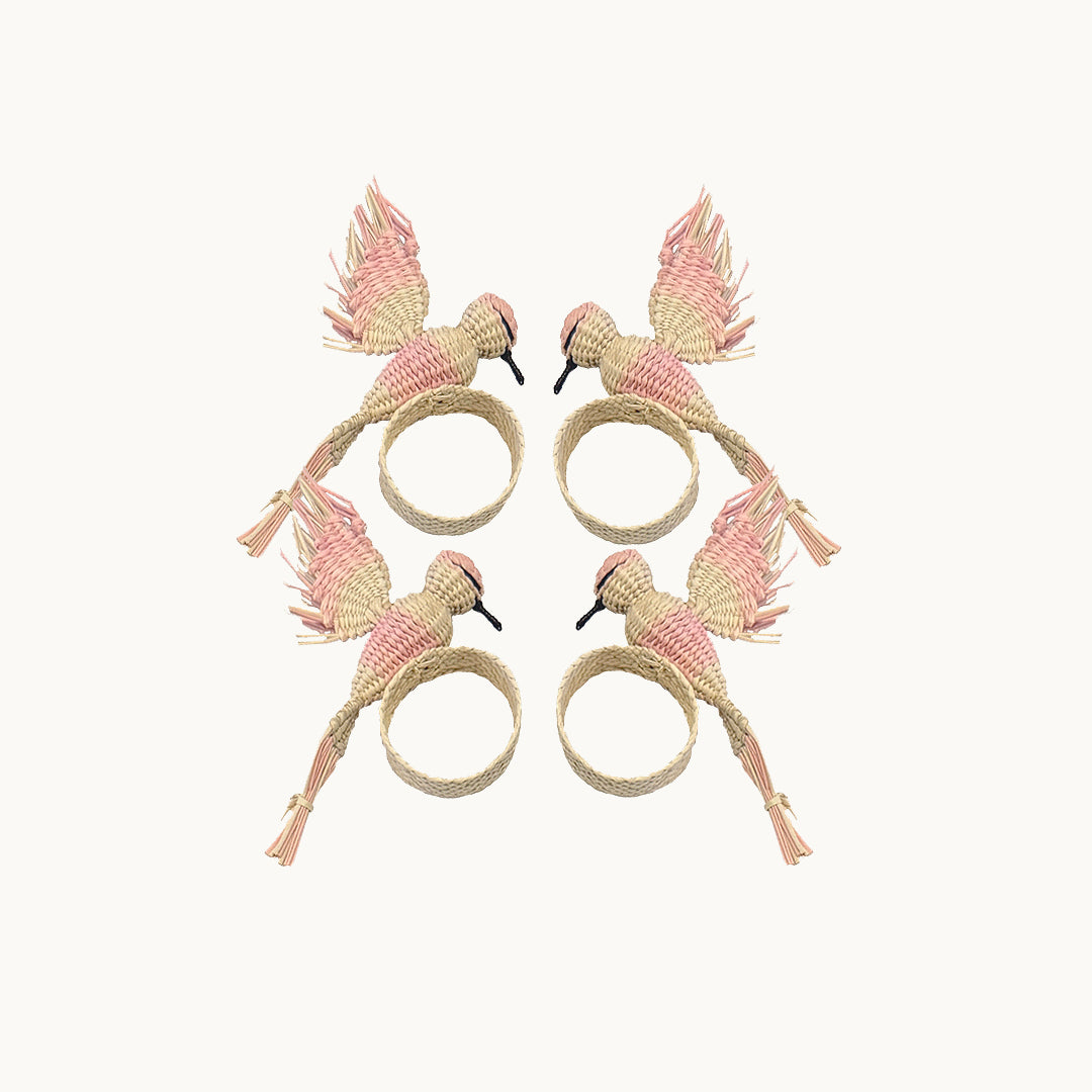 S/4 Birds Napkin Rings