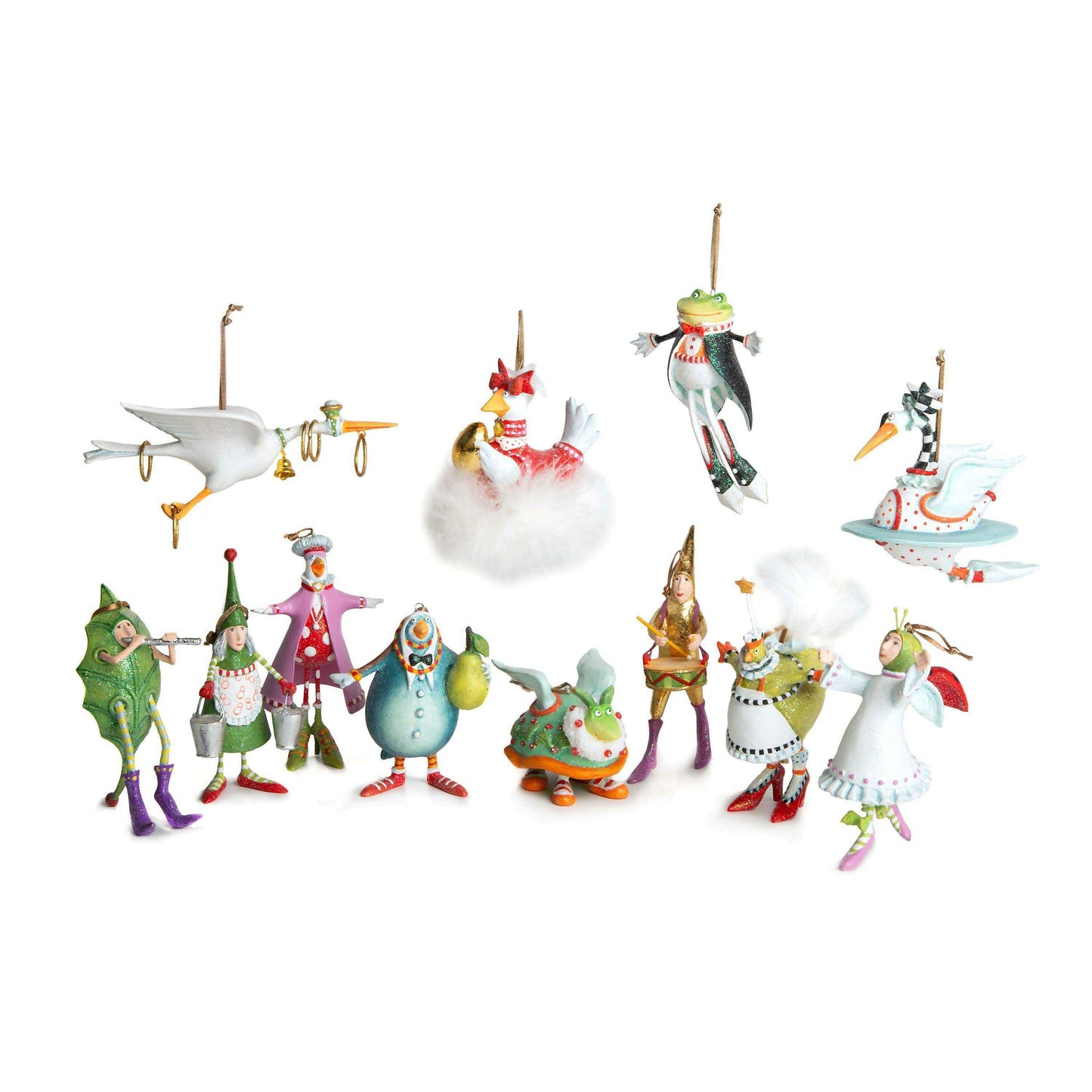 12 Days MINI Ornament by Patience Brewster — Four Calling Birds